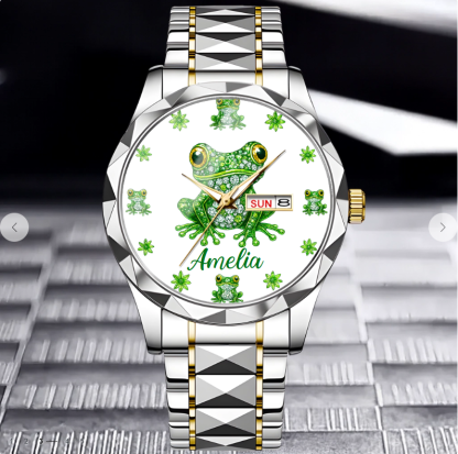 🐸Love Frogs - Personalized Name Watch