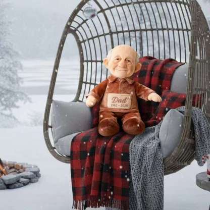 Custom From Any Photo - Personalized Memorial Faux Fur Shaped Pillow