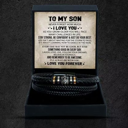 To My Son -"Love You Forever' Bracelet Gift Set
