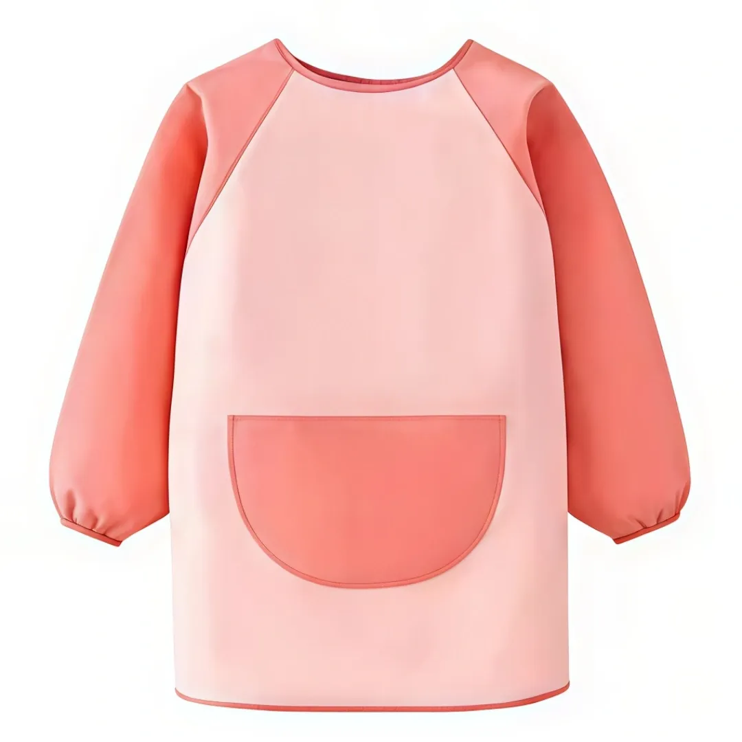 Personalized Bunny Ears Highland Cow Kid Painting Baking Apron with Name and Front Pocket Outdoor Activities Easter Gift for Kids