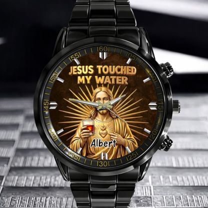 Funny Jesus Makes Magical Drink Customized Watch - Personalized Name – Meaningful Gift Of Faith