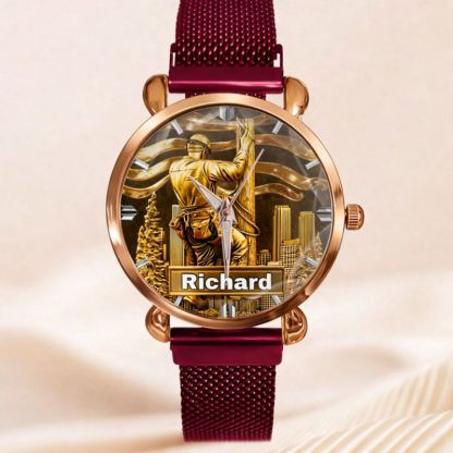 Lineworker Pride Customized Watch – Personalized Name - Gift For Lineworkers