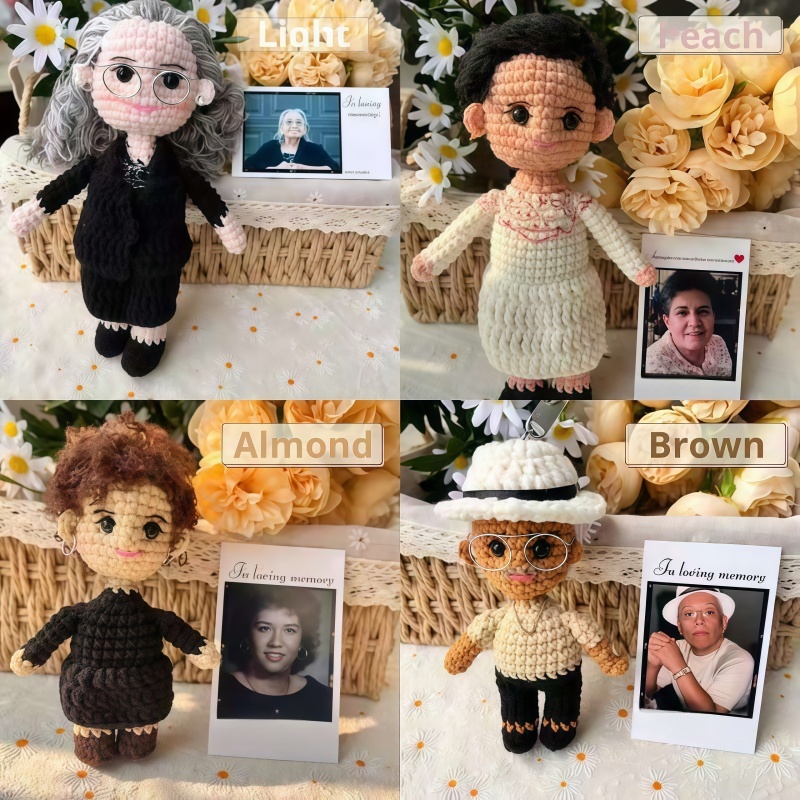 Bijone® Personalized Couple Crochet Dolls