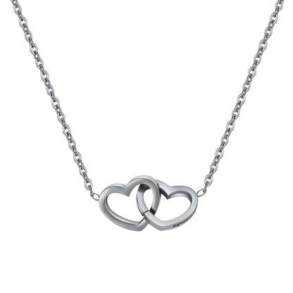 "To The Best Mom Ever"- Interlocking Hearts Necklace w/ Luxury LED Box