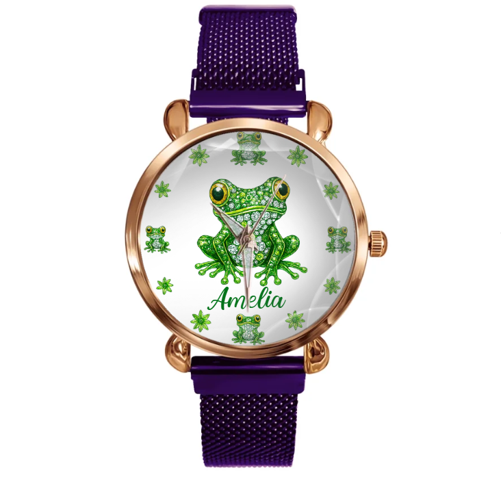 🐸Love Frogs - Personalized Name Watch