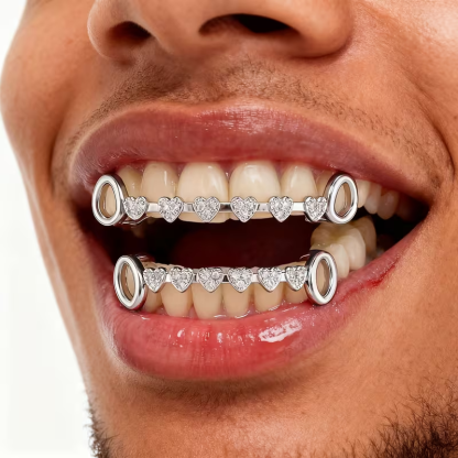 Heart Braces Grillz