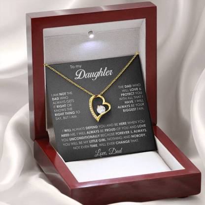 Always My Little Girl" Forever Love Necklace in Luxury LED Box