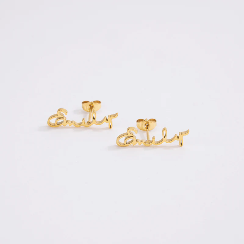Customized Name Earrings