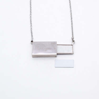 Photo Love Letter Necklace with Forever Rose Box