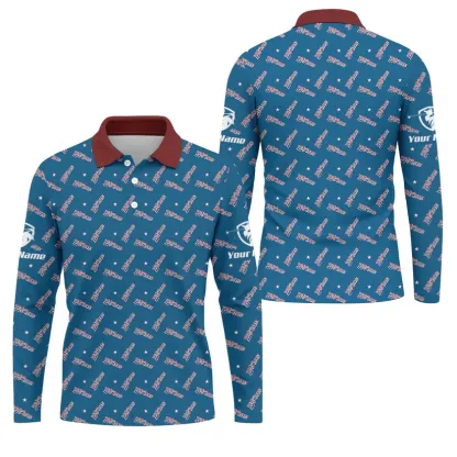 We The People 1776-2026 Navy Golf Shirt, 250th Anniversary Patriotic Golf Shirt, Golf Shirts For Men, Polo For Men