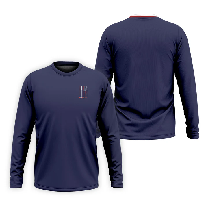 Golf Clubs America Flag Logo 250th Anniversary Navy Golf Shirt, Patriotic Golf Shirt, Golf Shirts For Men