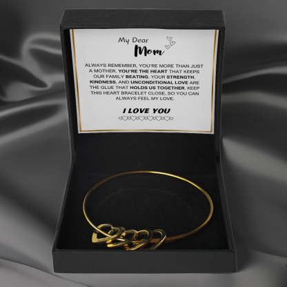 Family Love Bangle With Eternal Rose Gift Box