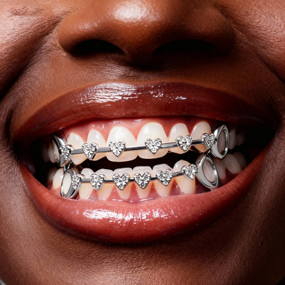 Heart Braces Grillz