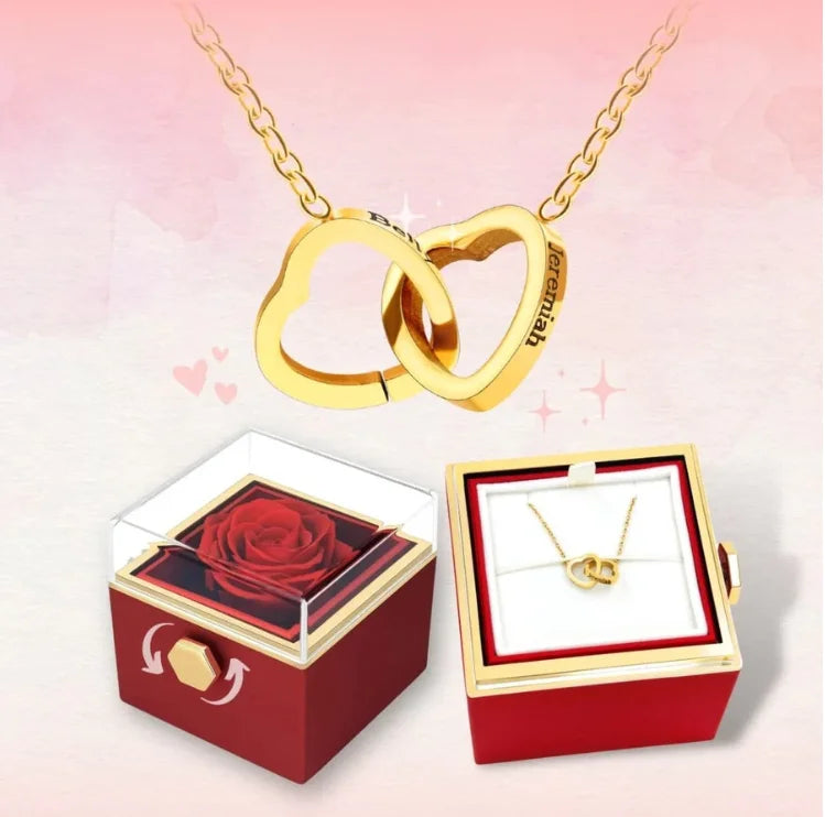The Spin of Loverm Interlocking Hearts Gift Box Gift Set
