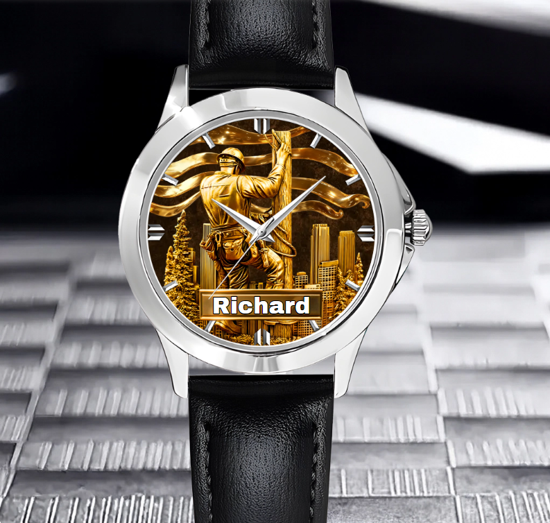 Lineworker Pride Customized Watch – Personalized Name - Gift For Lineworkers