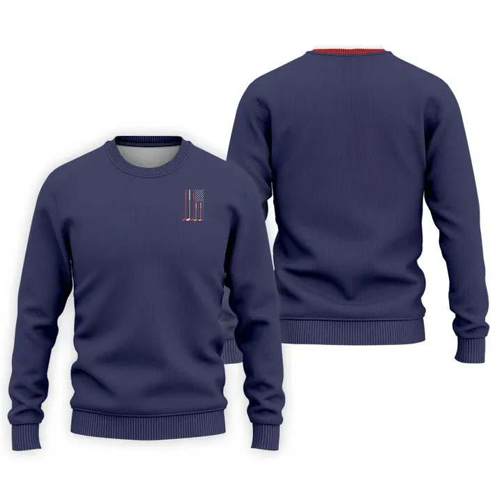 Golf Clubs America Flag Logo 250th Anniversary Navy Golf Shirt, Patriotic Golf Shirt, Golf Shirts For Men