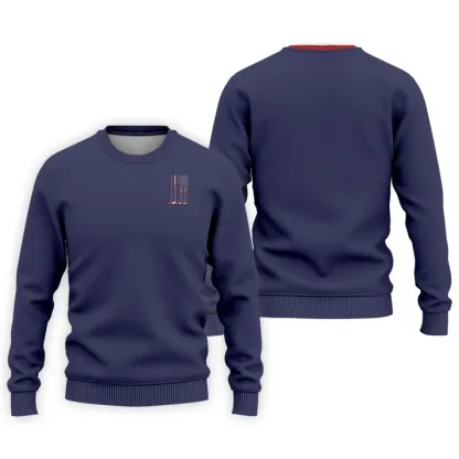 Golf Clubs America Flag Logo 250th Anniversary Navy Golf Shirt, Patriotic Golf Shirt, Golf Shirts For Men