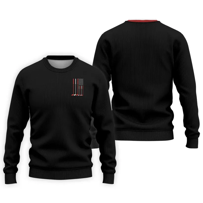 Golf Clubs America Flag Logo 250th Anniversary Navy Golf Shirt, Patriotic Golf Shirt, Golf Shirts For Men