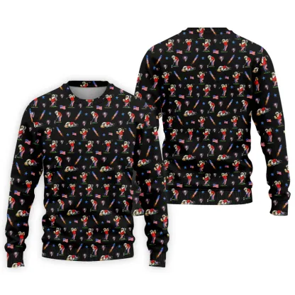 4th Of July Funny Man Golf And Beer Black Golf Shirt, Patriotic Golf Shirt, 250th Anniversary Golf Shirts For Men