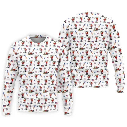 4th Of July Funny Man Golf And Beer USA Polo Shirt, Patriotic Golf Shirt, 250th Anniversary Golf Shirts For Men