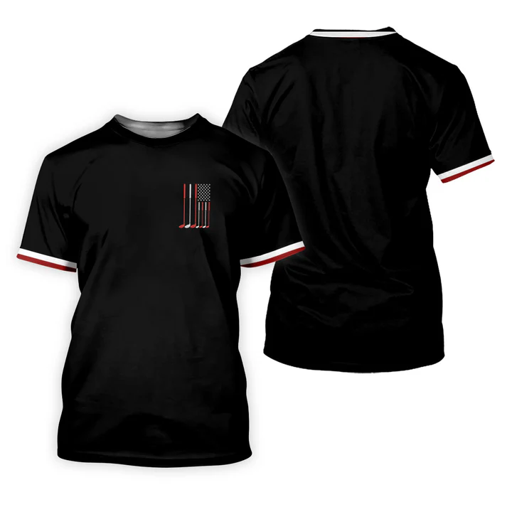 Golf Clubs America Flag Logo 250th Anniversary Navy Golf Shirt, Patriotic Golf Shirt, Golf Shirts For Men