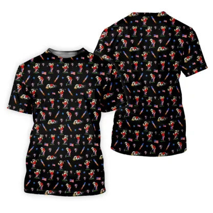 4th Of July Funny Man Golf And Beer Black Golf Shirt, Patriotic Golf Shirt, 250th Anniversary Golf Shirts For Men