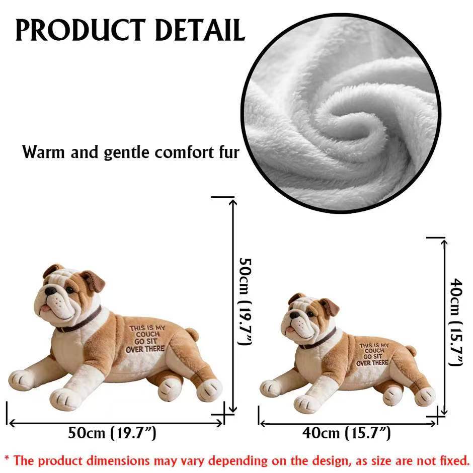 This Is My Couch - Personalized Dog Faux Fur Shaped Pillow