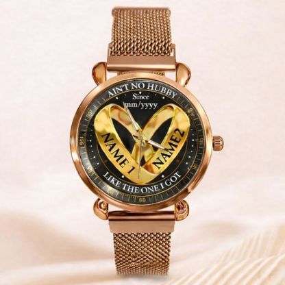 Wedding Rings - Custom Couple Names Watches