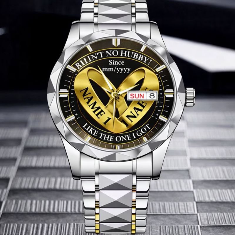 Wedding Rings - Custom Couple Names Watches