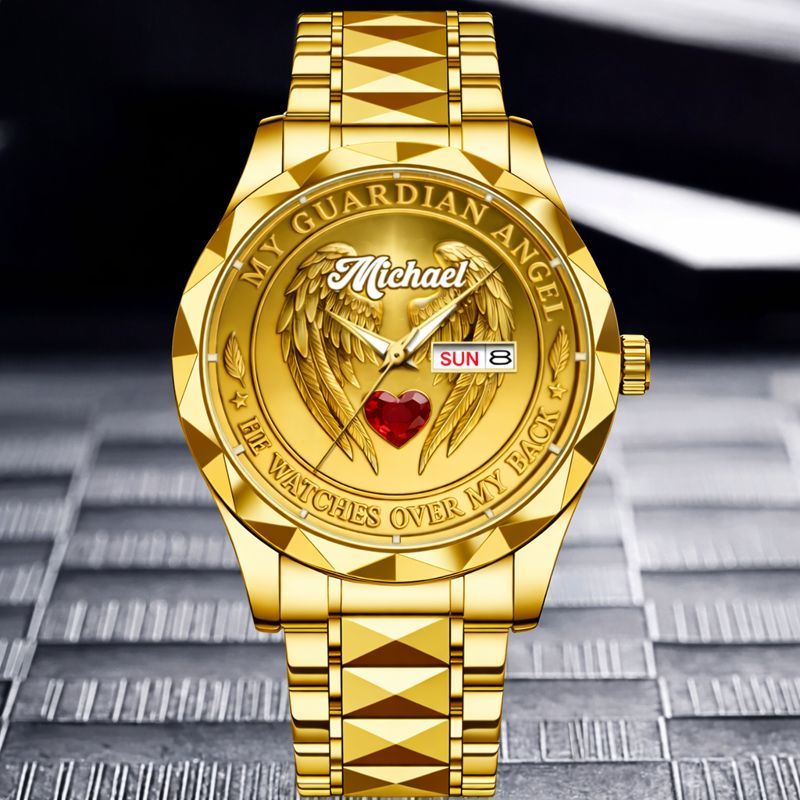 Guardian Angel Customized Watch - Personalized Name - Gift For Family, Lovers, Friends