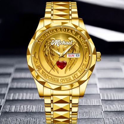 Guardian Angel Customized Watch - Personalized Name - Gift For Family, Lovers, Friends