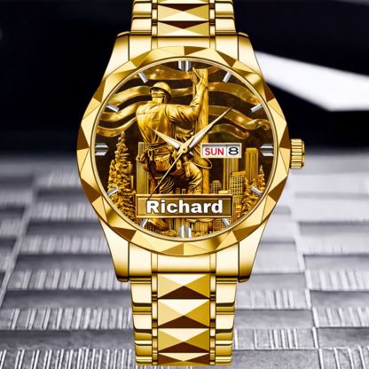 Lineworker Pride Customized Watch – Personalized Name - Gift For Lineworkers