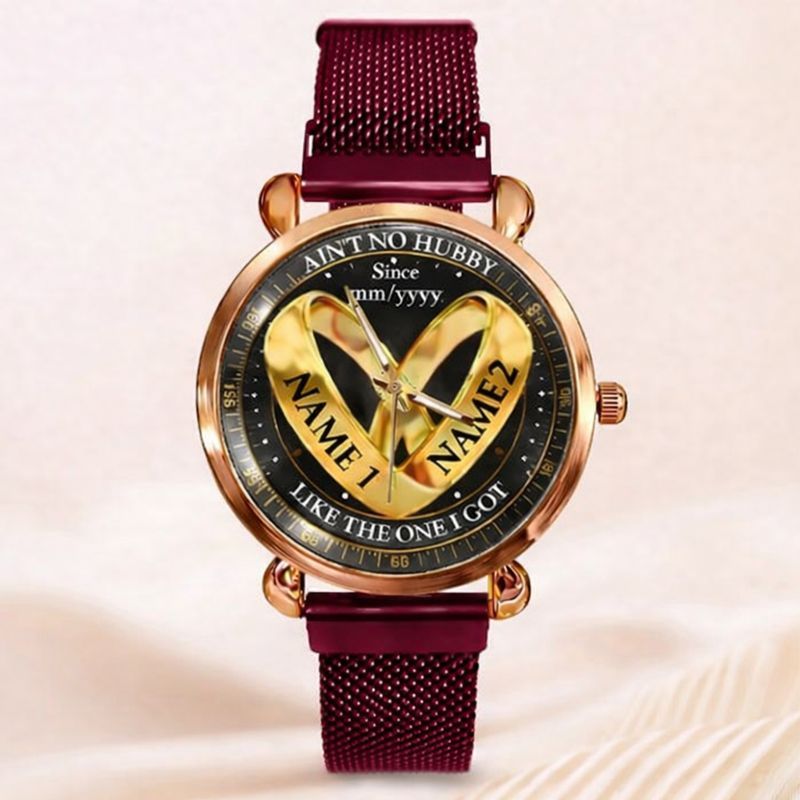 Wedding Rings - Custom Couple Names Watches