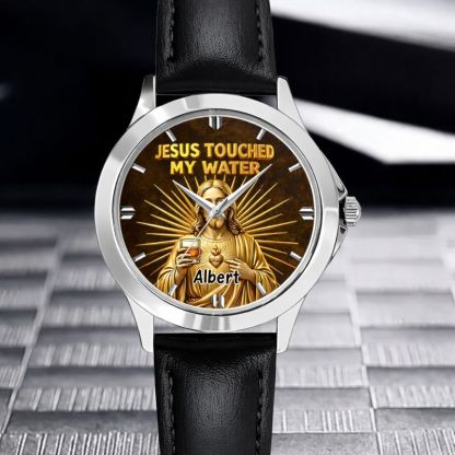 Funny Jesus Makes Magical Drink Customized Watch - Personalized Name – Meaningful Gift Of Faith