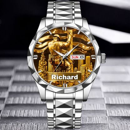 Lineworker Pride Customized Watch – Personalized Name - Gift For Lineworkers