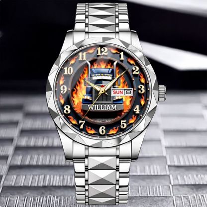 Trucker's Pride Custom Watch - Personalized Name - Gifts for Truckers