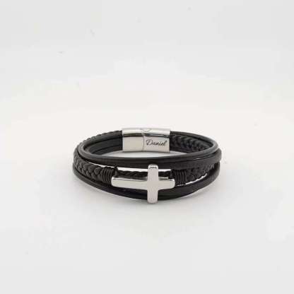 Grandson's Eternal Guardian Faith Bracelet