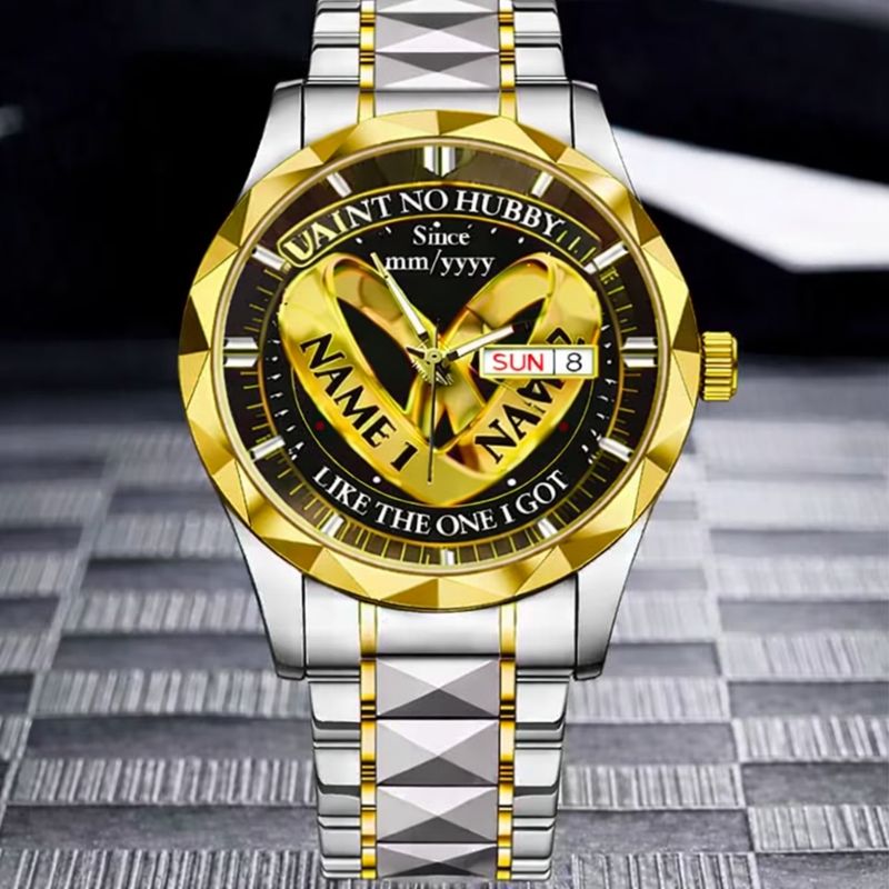 Wedding Rings - Custom Couple Names Watches