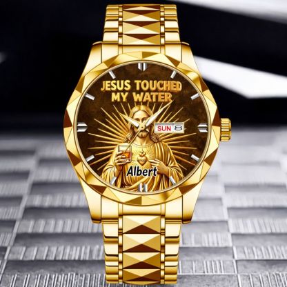 Funny Jesus Makes Magical Drink Customized Watch - Personalized Name – Meaningful Gift Of Faith