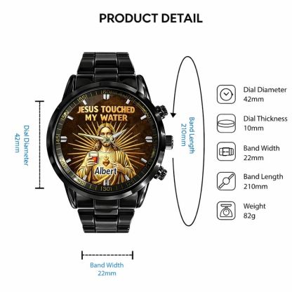 Funny Jesus Makes Magical Drink Customized Watch - Personalized Name – Meaningful Gift Of Faith