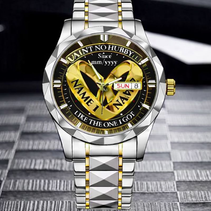 Wedding Rings - Custom Couple Names Watches
