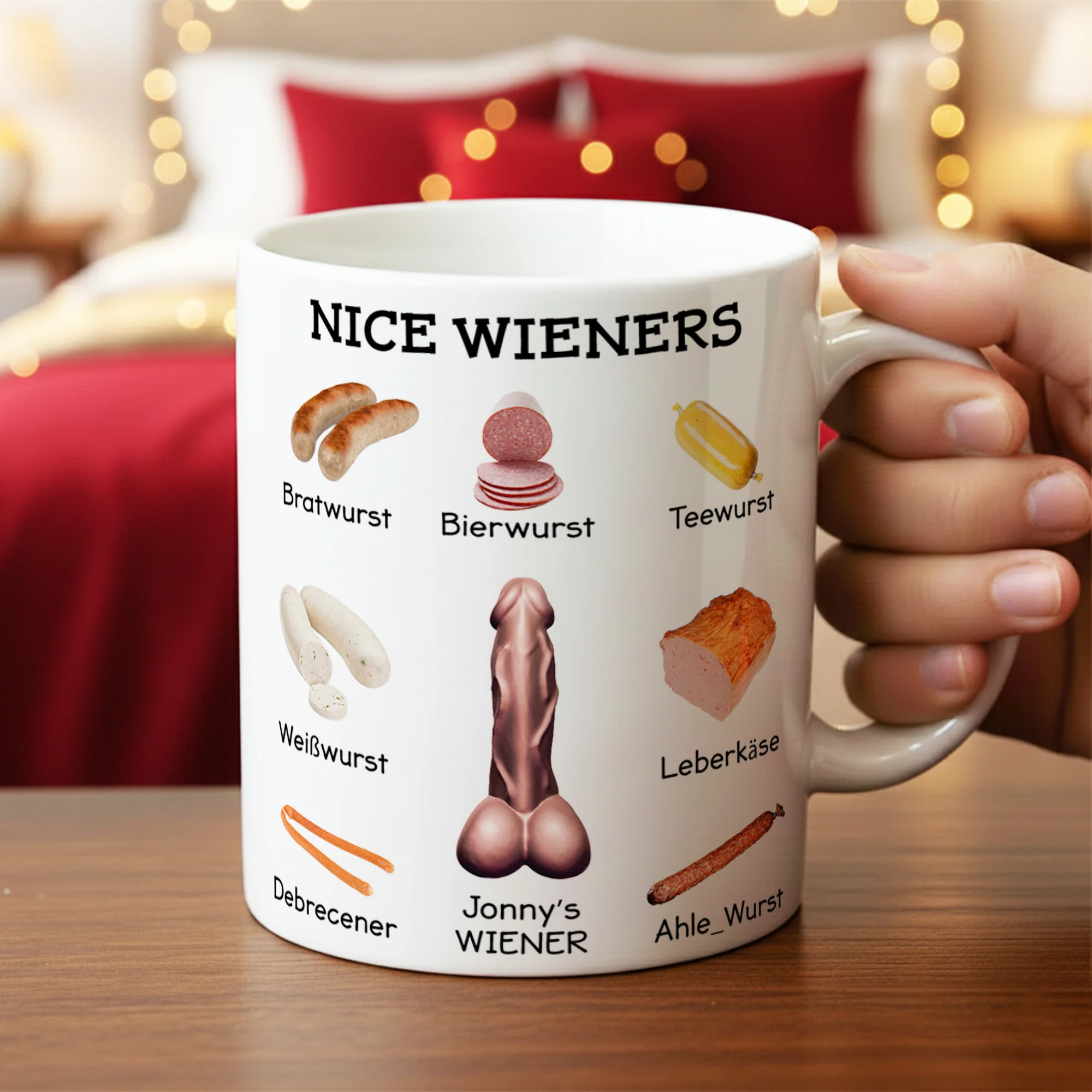 Funny Naughty Coffee Mug - Personalized Gifts For Him