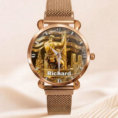 Lineworker Pride Customized Watch – Personalized Name - Gift For Lineworkers