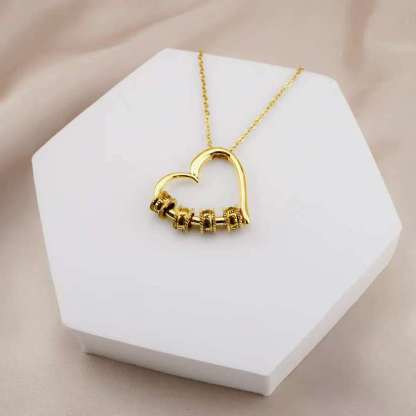 Family's Love Engraved Pendant with LED Gift Box