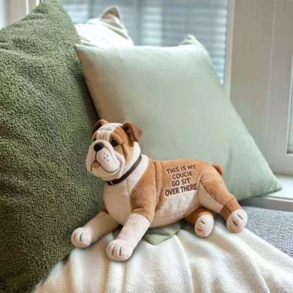 This Is My Couch - Personalized Dog Faux Fur Shaped Pillow