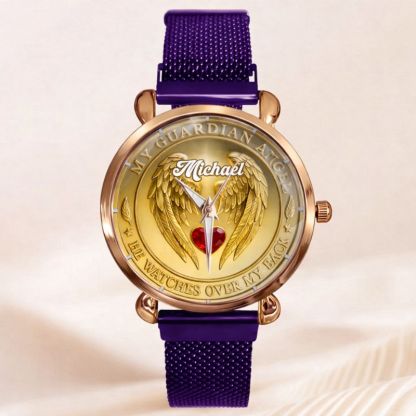 Guardian Angel Customized Watch - Personalized Name - Gift For Family, Lovers, Friends