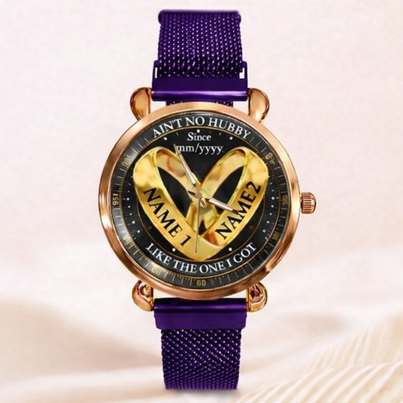 Wedding Rings - Custom Couple Names Watches