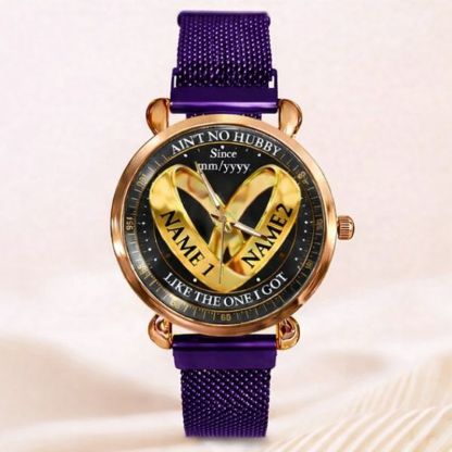 Wedding Rings - Custom Couple Names Watches