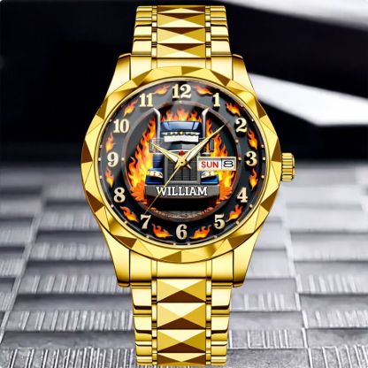 Trucker's Pride Custom Watch - Personalized Name - Gifts for Truckers