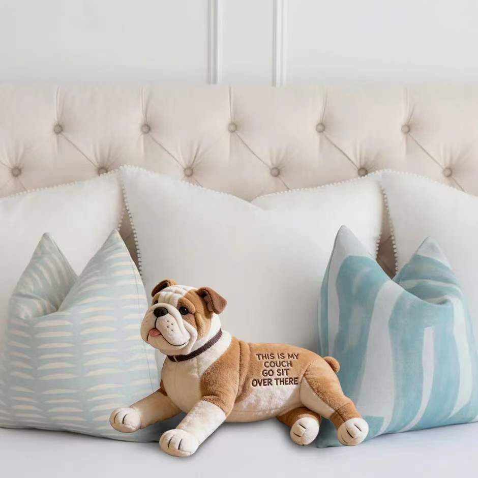 This Is My Couch - Personalized Dog Faux Fur Shaped Pillow